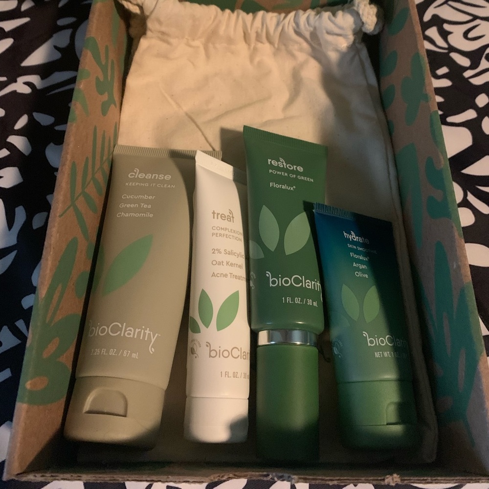 BioClarity Clear skin routine + light hydration